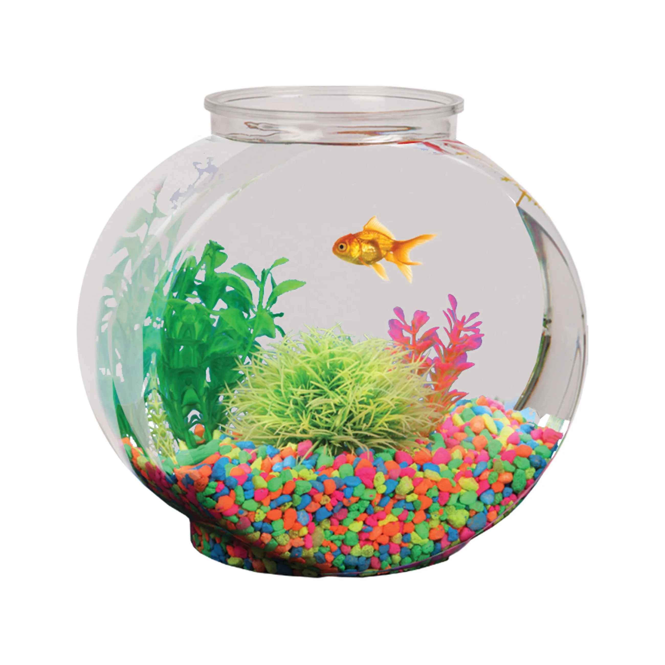Shatterproof Glass Fish Bowl Fish Tank Aquarium Accessories, High Quality A...