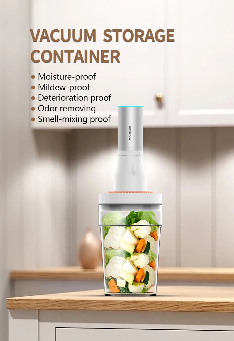 Portable Food Storage  Vacuum Containers,easy to Use,perfect for Vegetable, Fruit, Coffee Beans manufacture