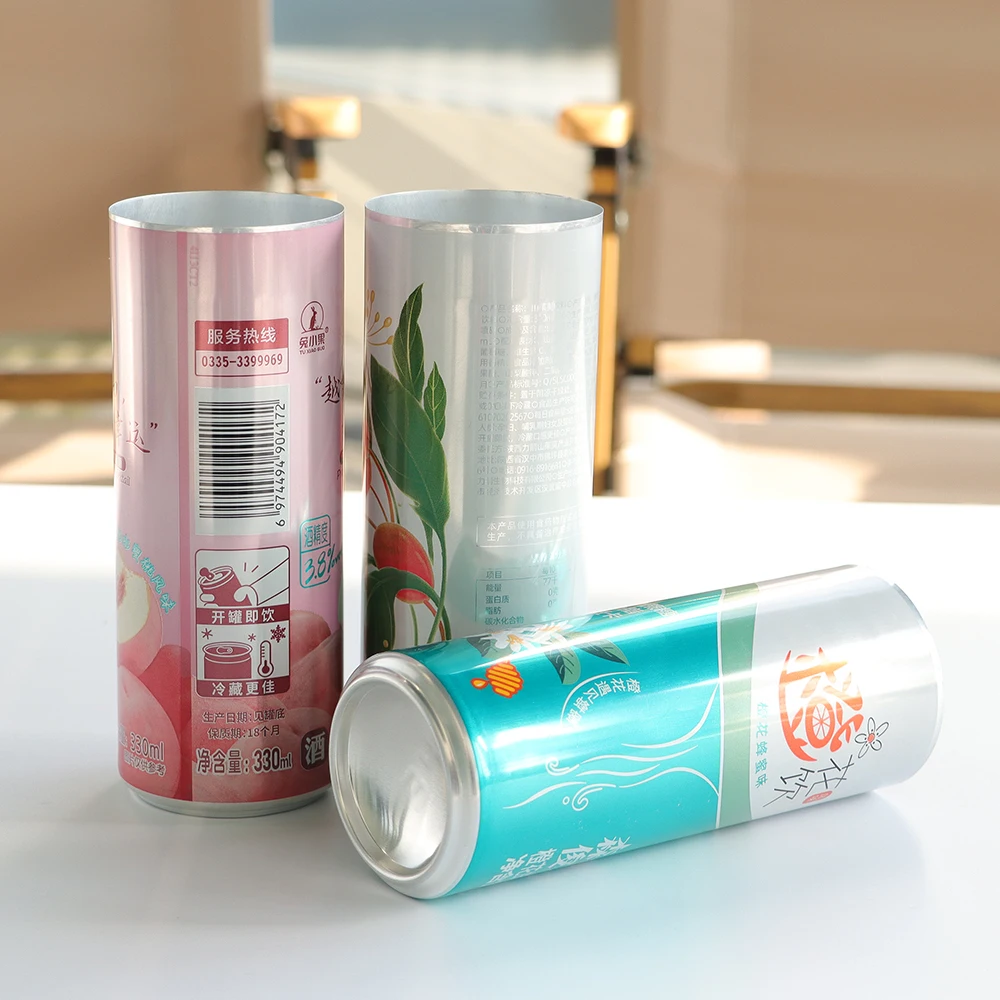 Wholesale Printed Slim 185ml 200ml 250ml Small Can Custom Logo Beverage Beer Coffee Juice Drink Aluminum Cans Metal Container