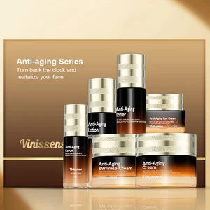 OEM Customized Organic Creams Collagen Main Ingredient Moisturizer Effectively Removes Wrinkles Anti-Aging Skincare Gift Kit