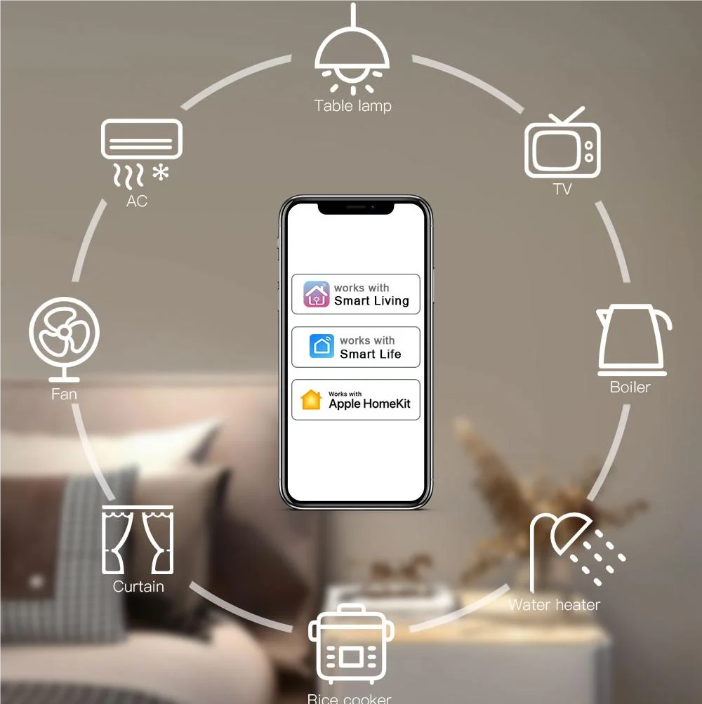 스마트 라이프 & TUYA APP 원격 제어 결코 오프라인 Lanbon LCD 와이파이 스마트 스위치 지원 사용자 정의 UI|  Alibaba.com