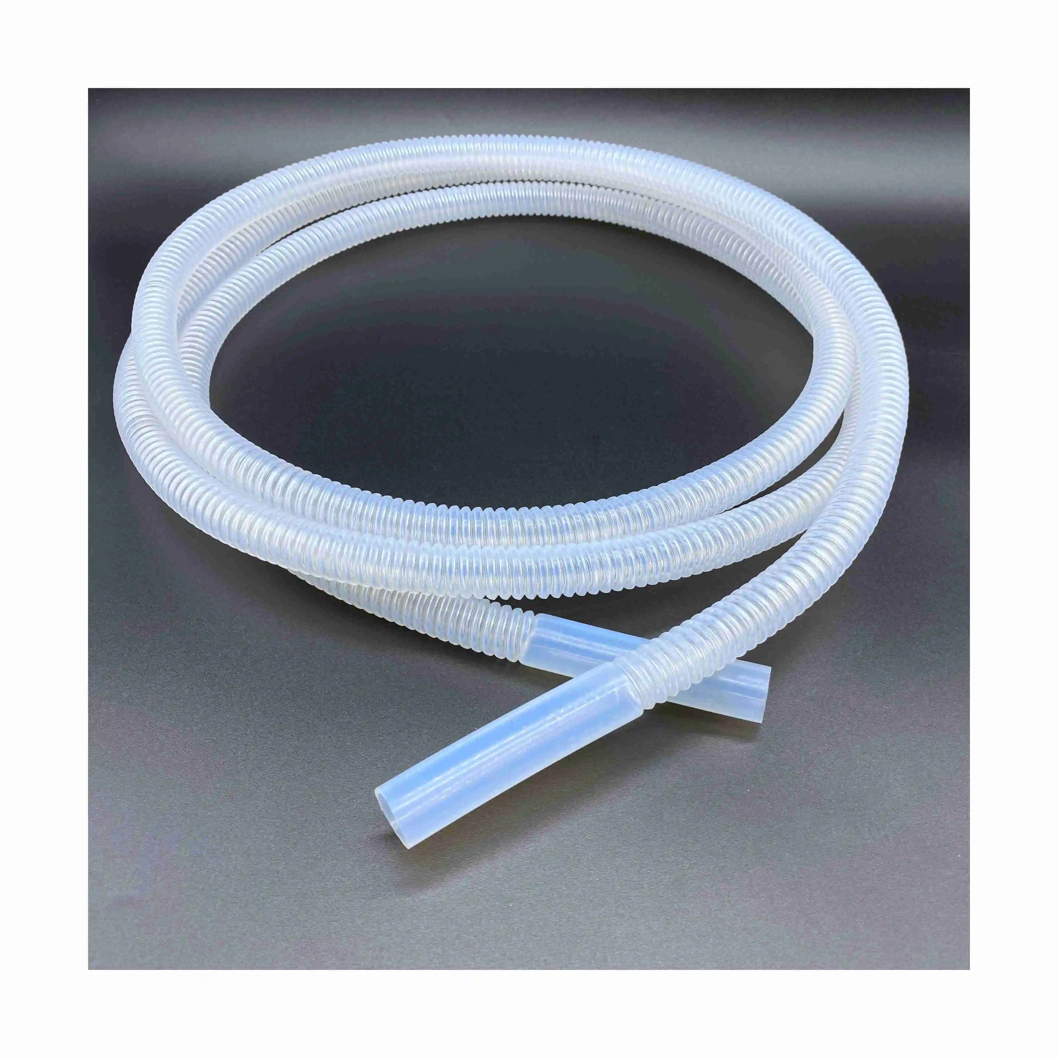 PFA Hoses Bellows PFA Corrugated Tube Factory Pipe Flexible corrugated ...