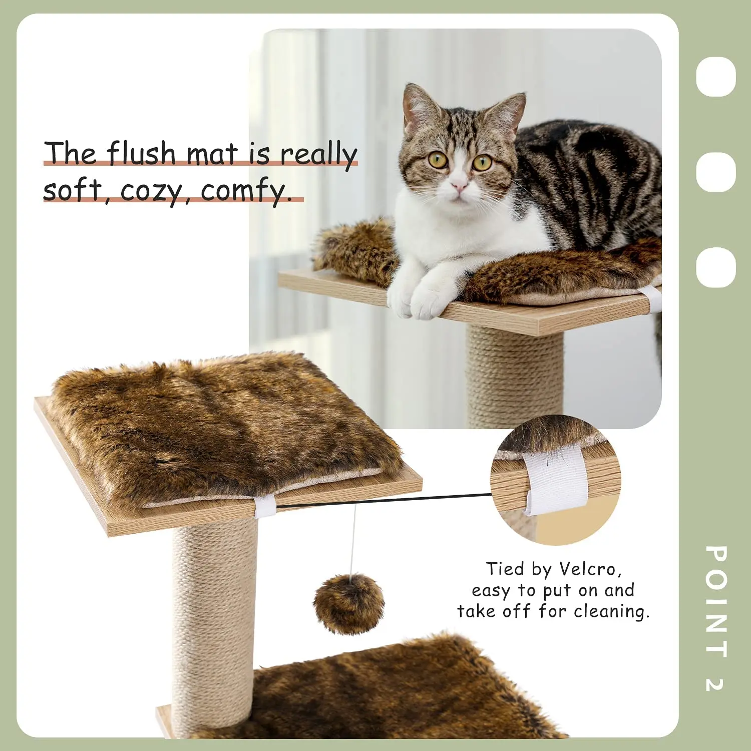 
 Wholesale Cat Tree Tower Modern Cat Condo House Cat Scratching Post  