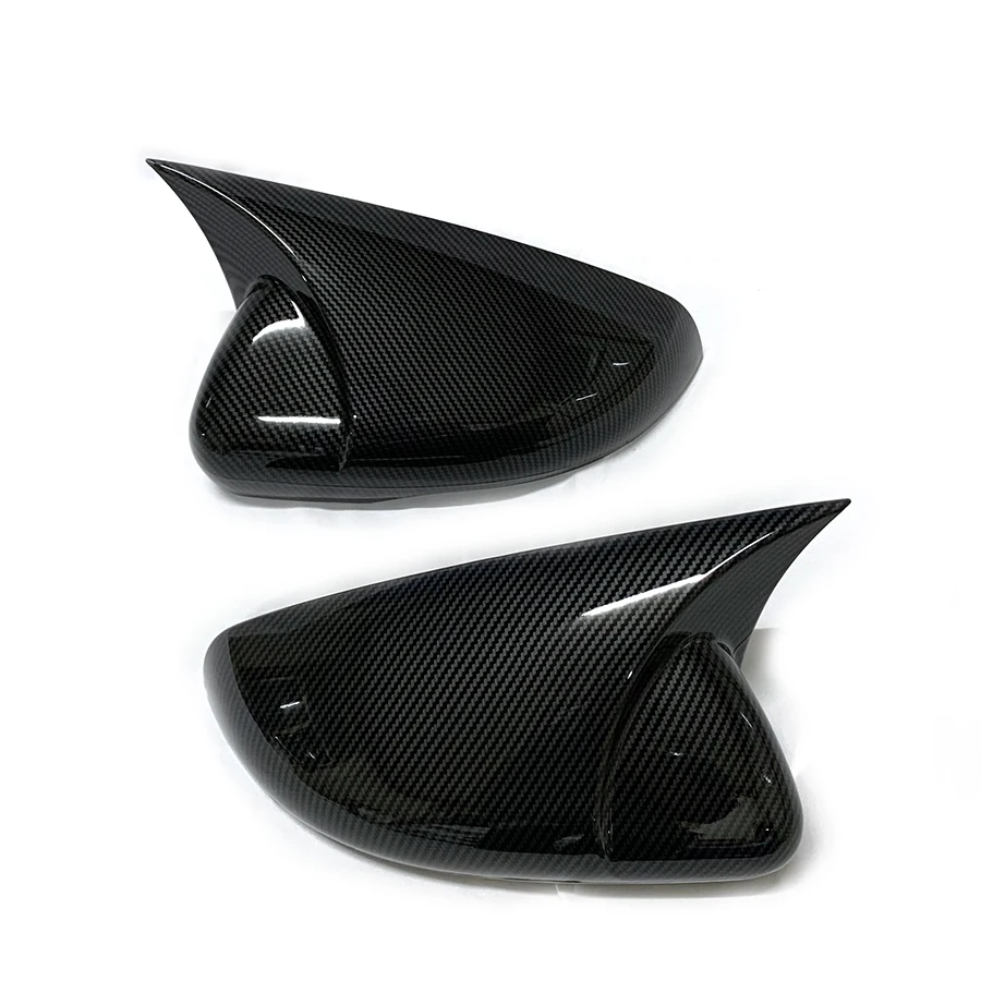 product tiypeor carbon look for vw volkswagen golf 6 rearview mirror cover caps case ox mirror guard covers exterior decoration trims-4