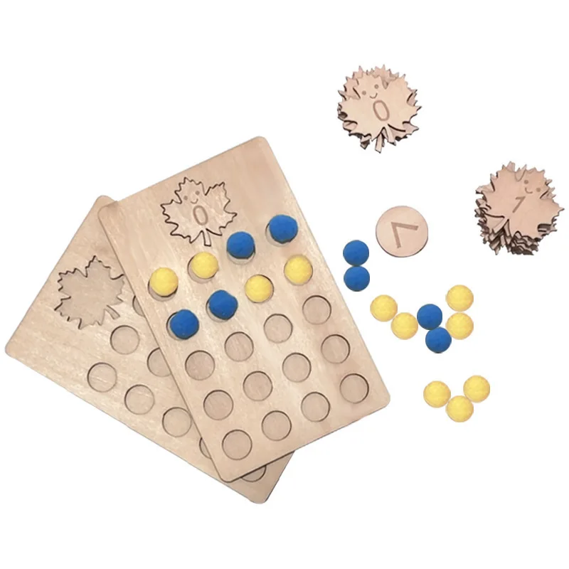 Unisex Wooden Children's Digital Cognitive Board Puzzle Aged 5-7 Years Paired with Teaching Aids
