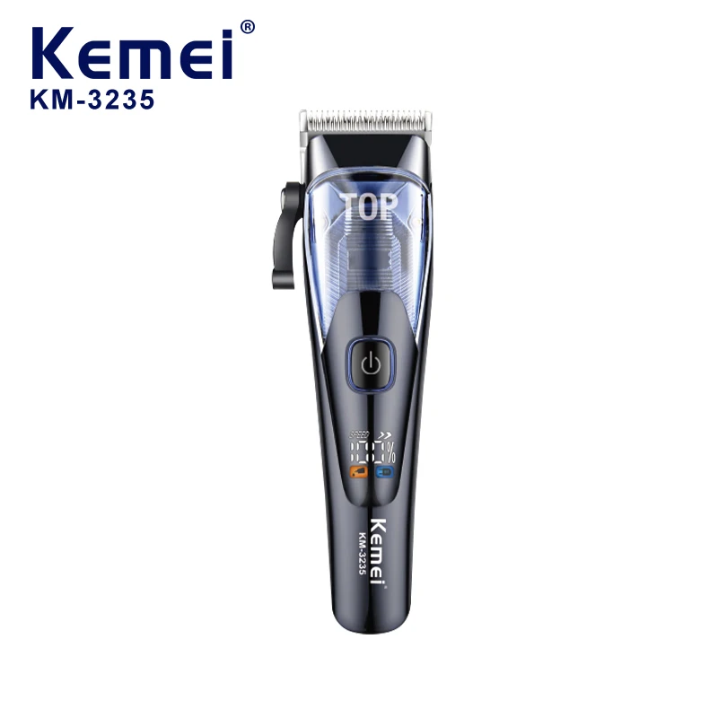 Kemei Km-3235 Tondeuse à cheveux professionnelle réglable avec chargement USB
