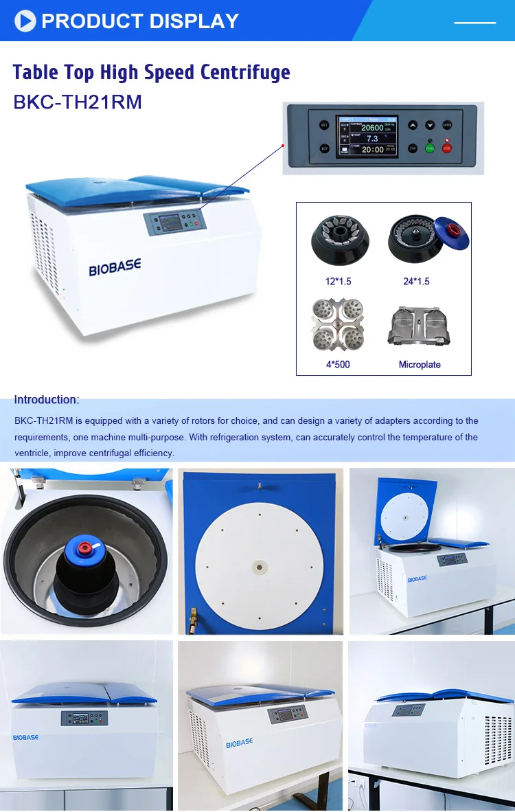 Biobase China Centrifuge Bkc-th21rm With Real-time Display ...