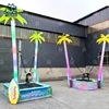 Trampoline Bungee pour enfants avec palmier lumineux à LED