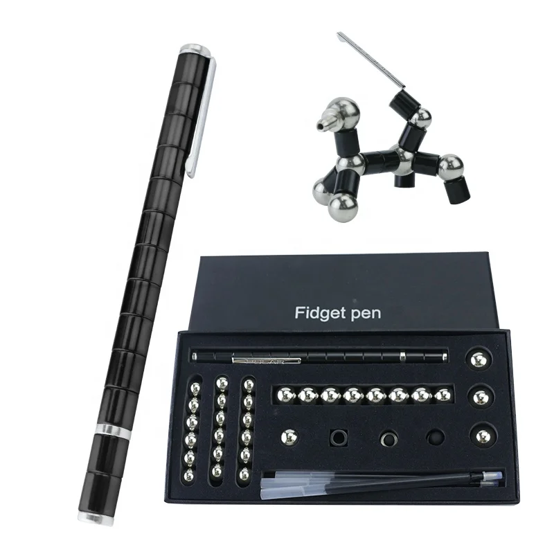 Deformable Fidget Pen Metal Polar Pen Toy Pen,Relieve