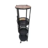 Black four-tier rotating storage rack