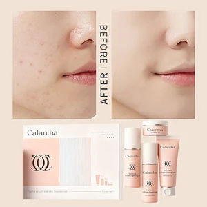 Private Label Acne Treatment  Acne-Removing Whitening Anti-Wrinkle Facial Cream Essence Liquid Skin Care Set with Kojic Acid