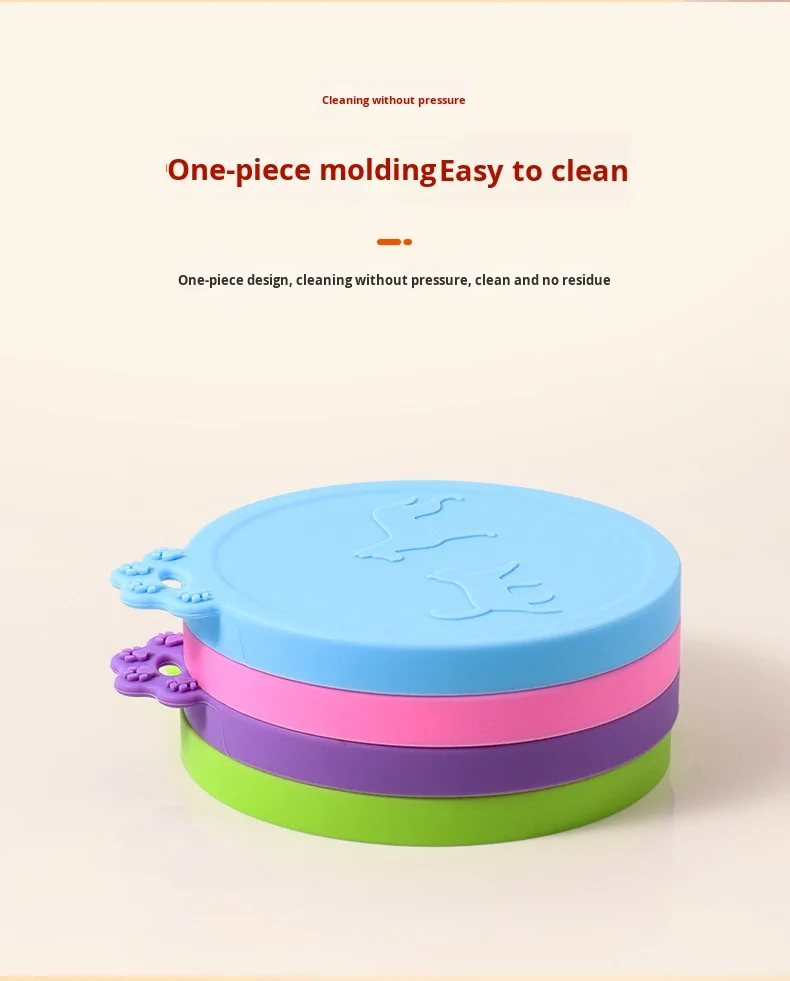 3-in-1 Silicone Pet Cat Can Lid for Cat and Dog Sealing and Preservation Pet Bowls & Feeders Accessory details