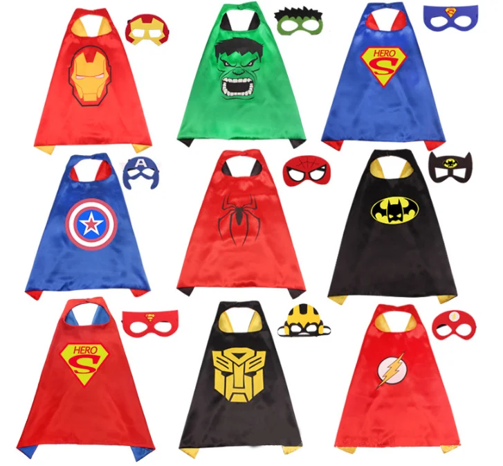 Halloween costume kids party super hero cape and mask superhero capes and masks
