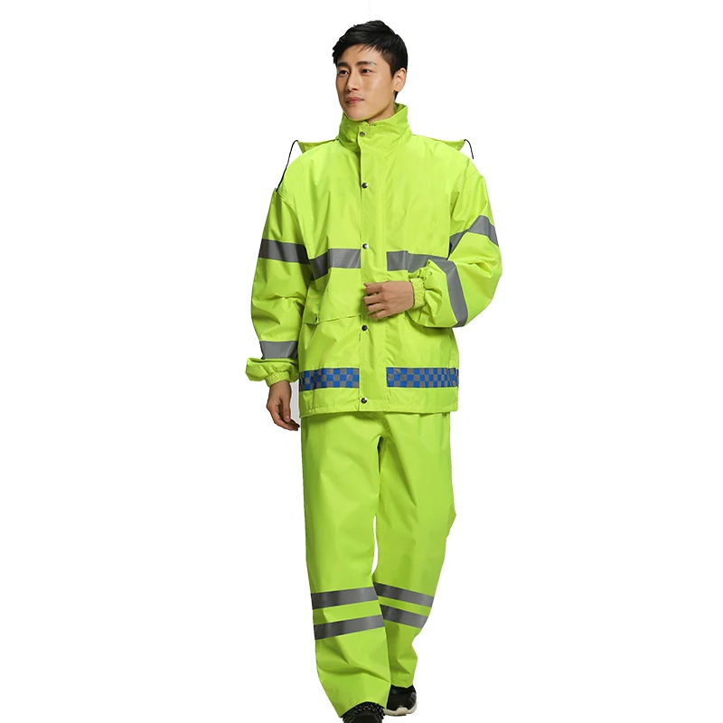 Wholesale Reflective Safety Rain Jacket High Visibility