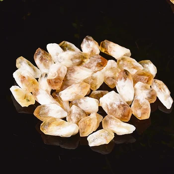 Natural Bulk Gemstone Healing Brazilian Yellow Quartz Crystal Rough Citrine Stone