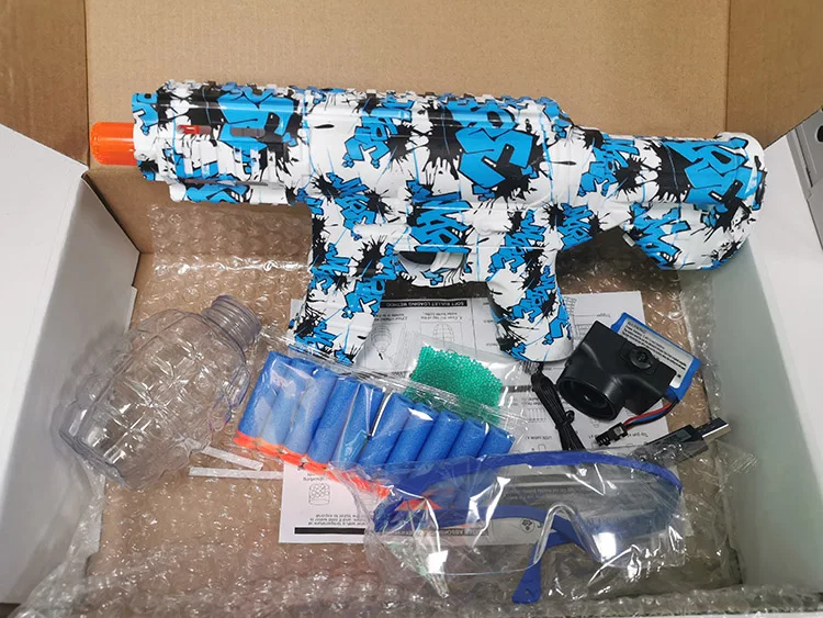 2022 Electric Uzi Shell Ejecting Water Toy Guns Gel Splat Ammo Splat R