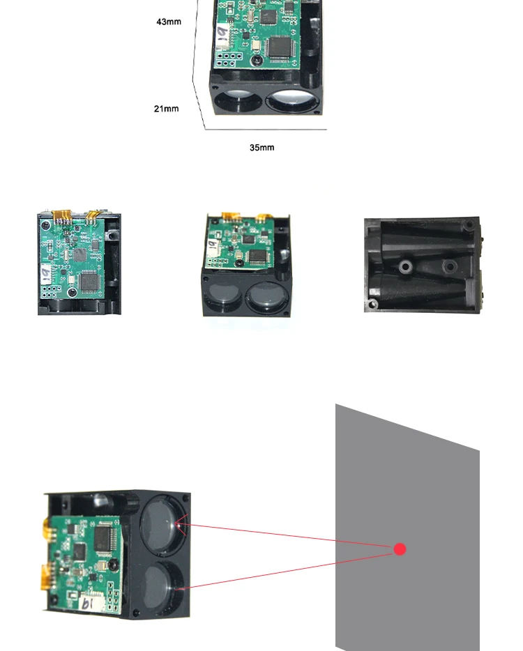 150m Laser Ranging Sensor Tof Lidar Module With Measurement Traffic
