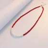 GN0714-10 Collana in agata rossa
