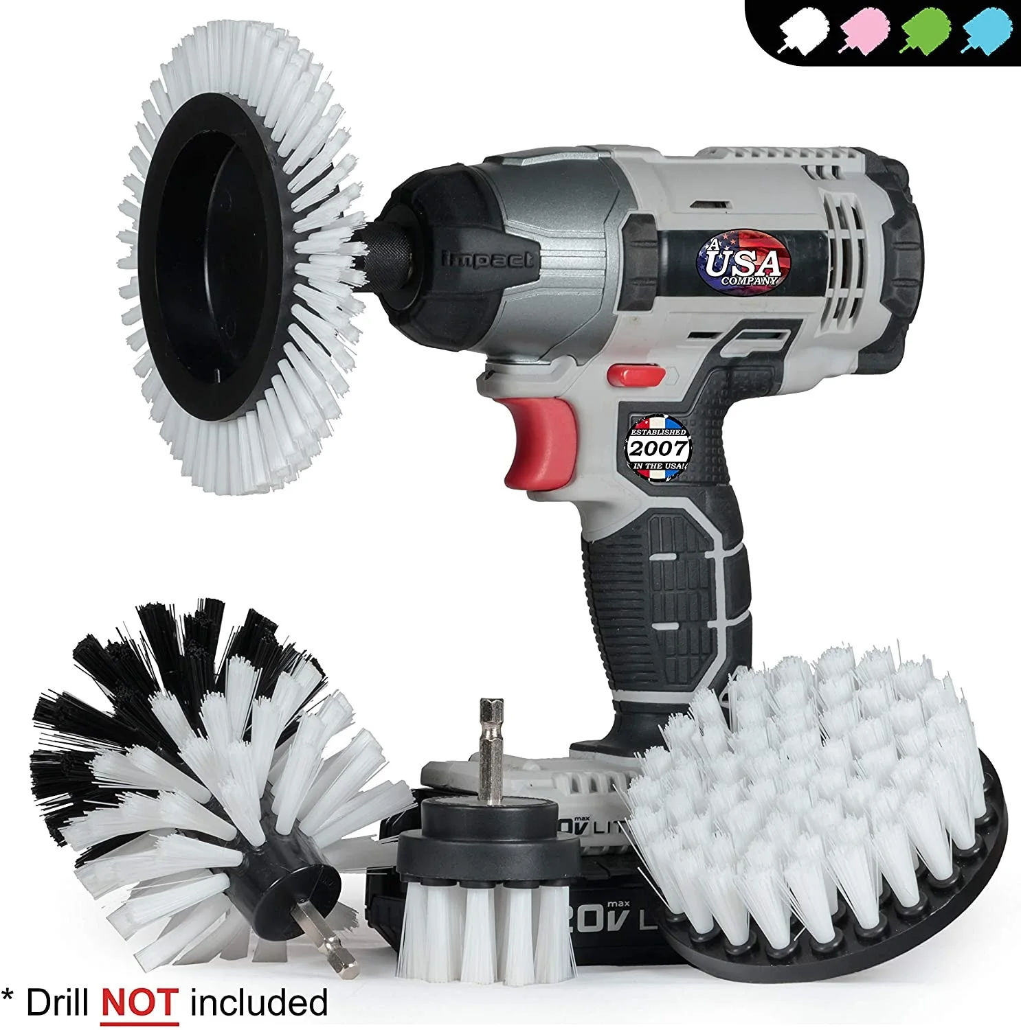 Soft Drill Brush Power Scrubber Brush Drill Attachment Brush