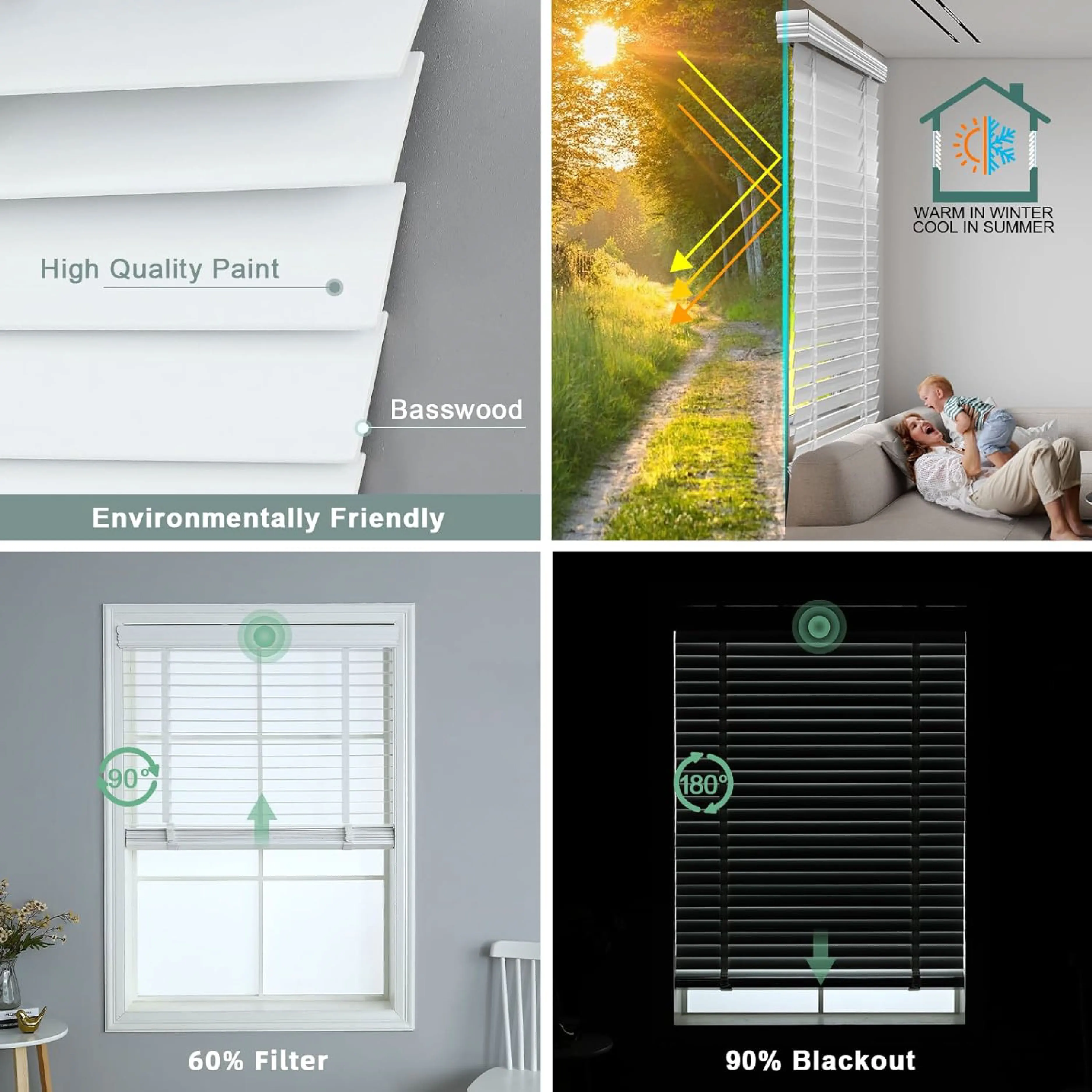 OEM ODM Intelligent Blinds Built in Blinds Smart Shades Shutters Aluminum Patio Sliding windows