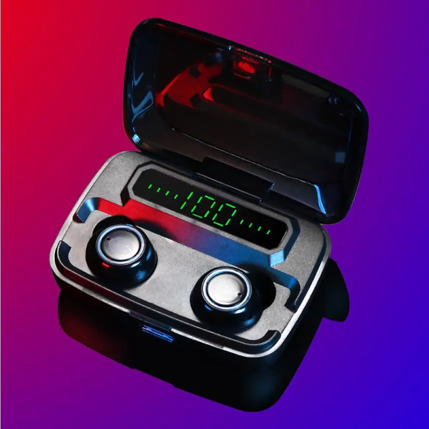 3500mAh LED M11 Bluetooth Wireless Earphones Free shipping's Headphones Earbuds TWS Touch Control Sport Headset Noise Cancel