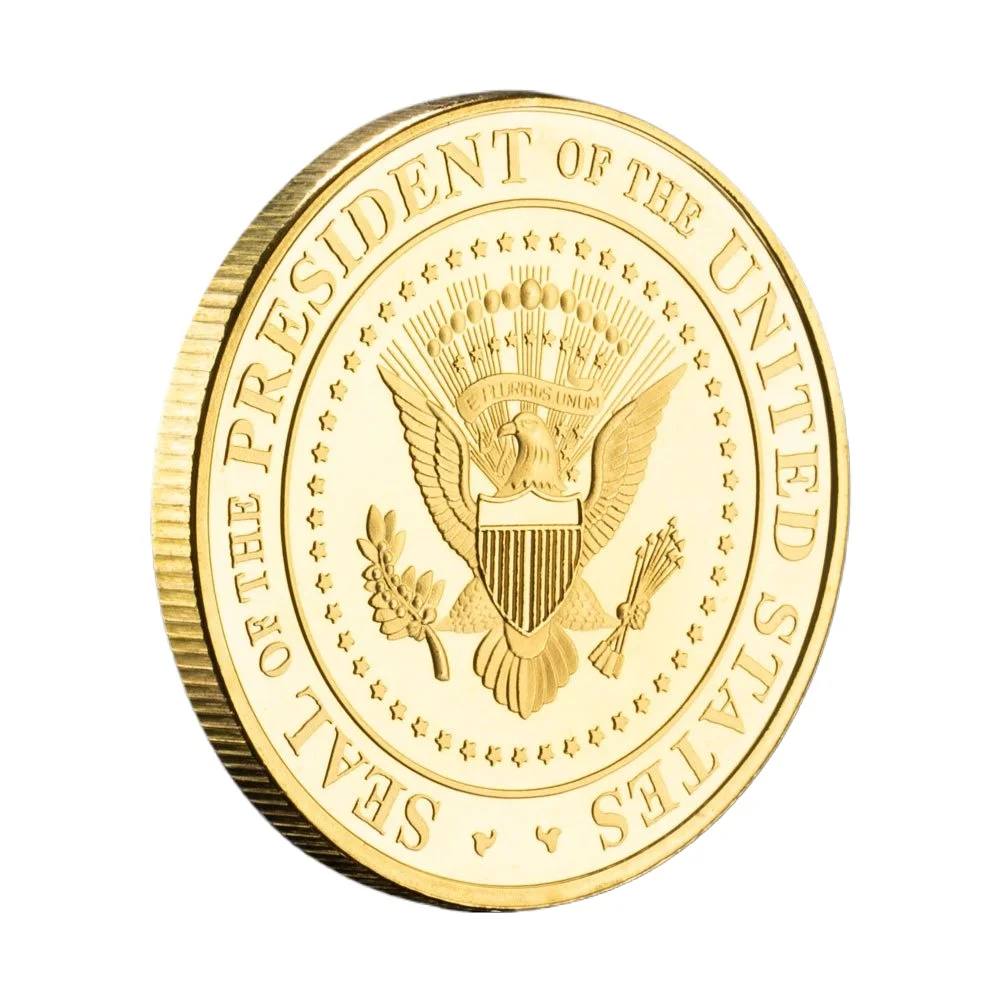 Gold Plated Collectable Coin and Case Included Second Presidential Term 2025 - 2029 Commemorative Coin
