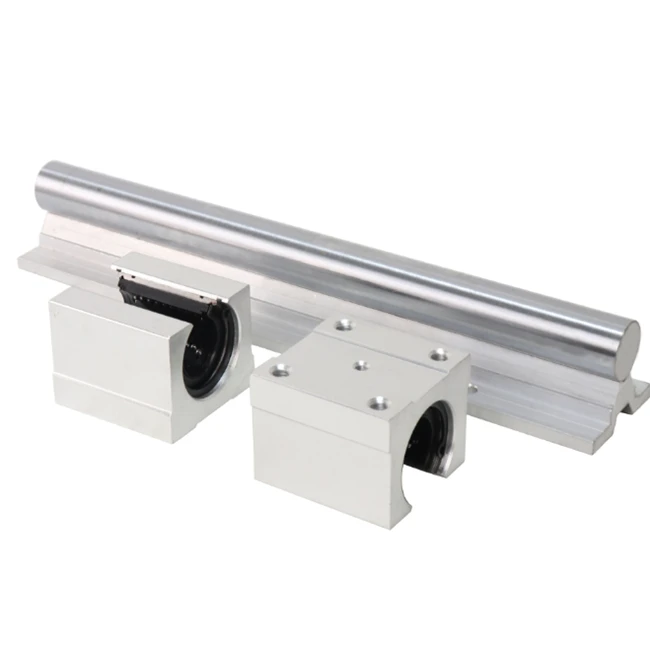 SBR20 CNC Round Linear Guideway with 2 Set SBR20-1200mm Linear Guide Rail
