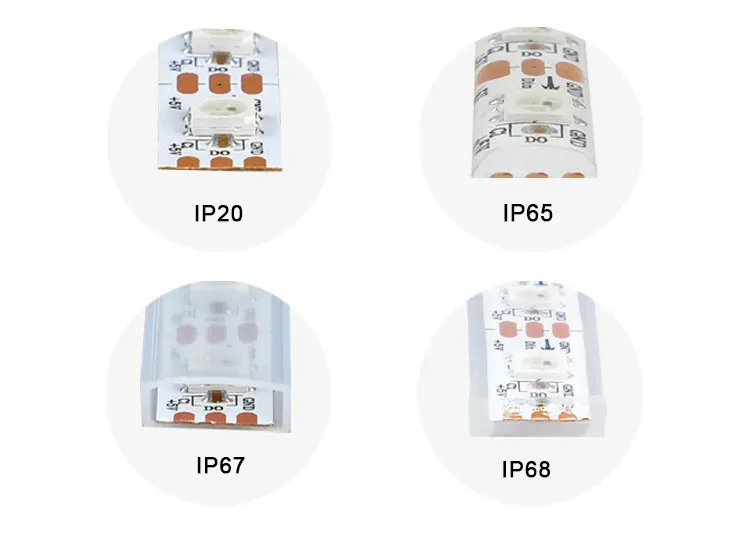Addressable RGB LED 5V 12V  Programmable LED Tape WS2811 WS2812B SK6812 RGBIC Waterproof 12V LED Strip Light