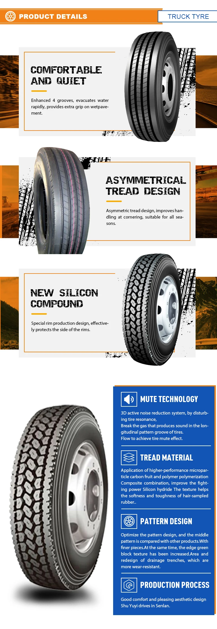 295/75r22.5 Commercial Trailer Truck Tire 295 80 22.5 Double Coin