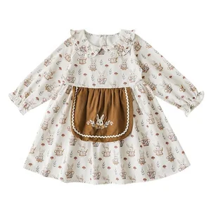 Autumn Suit New Arrival Cardigan Sweater Baby Girls Blouse Cartoon Dress Sweater Vest Wholesale Kids Girls Sets