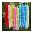 LK20190912-5 Hot sale wisteria garland silk artifical hanging flower wall for wedding ceremony decoration
