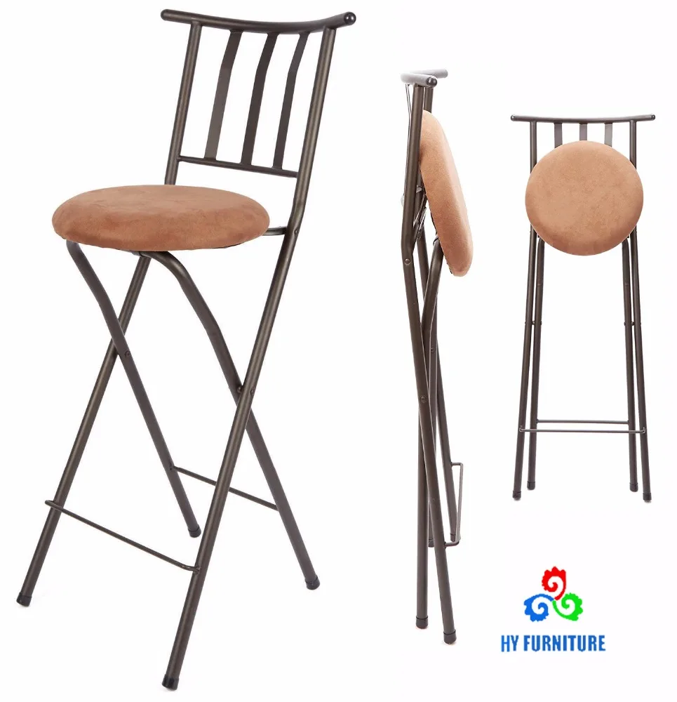 foldable stool with backrest