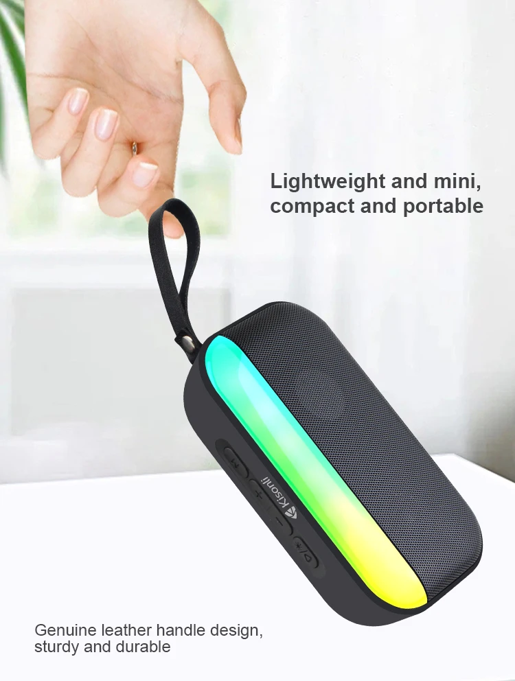 Kisonli S19 Portable Speaker Custom logo Blue Tooth Speakers Mini Radio Speaker