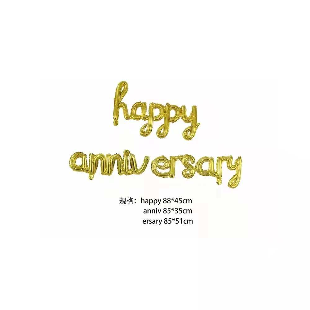Amscan Banner 'HAPPY ANNIVERSARY' In Gold – 2 Meter Lang, Für Jubiläumsfeiern