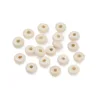 Perles rondes plates 4x11, blanches
