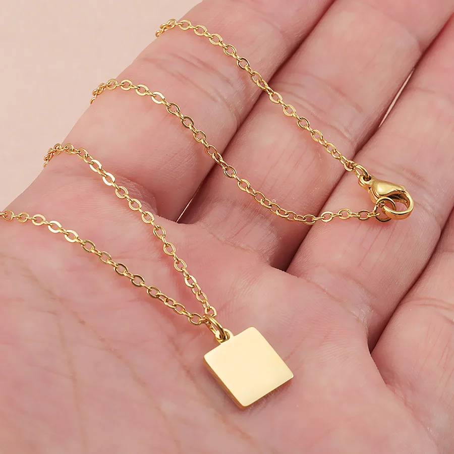 Square Pendant Necklace