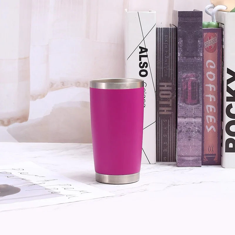 20oz Vacuum Insulated Stainless Steel Tumbler Reusable Travel Coffee Mug 6-12 Hours Thermal Insulation Bulk Supply Promotion with Custom Logo