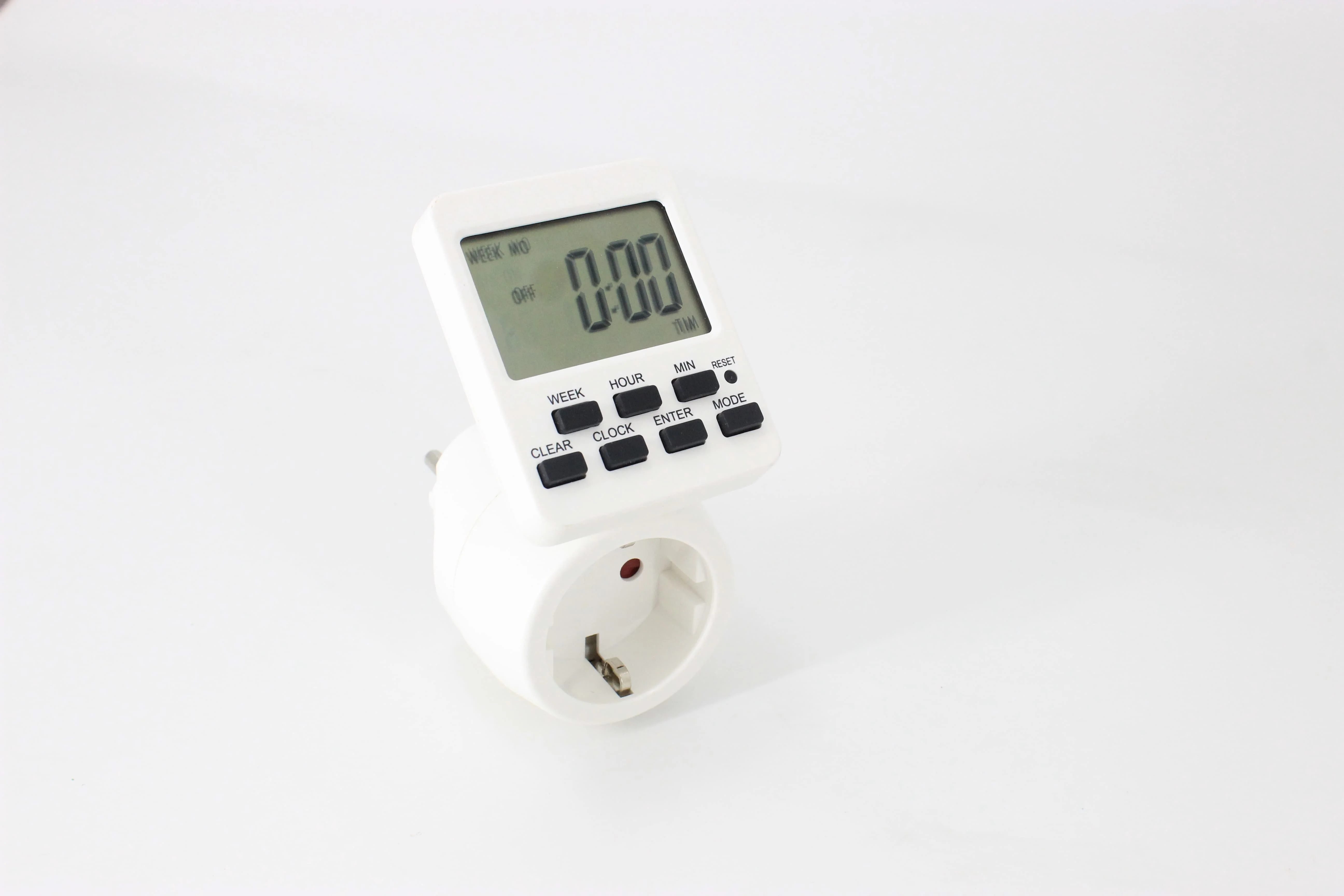 Portable PC Material Power Socket Timer 2.2''LCD Display Electrical Digital 24h 230v Mini Timer Switch