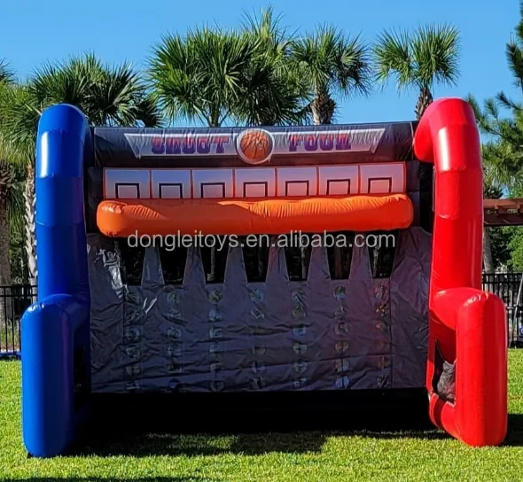 Inflatable Basketball Connect 4 Shots Game Basket Shoot Four Puissance