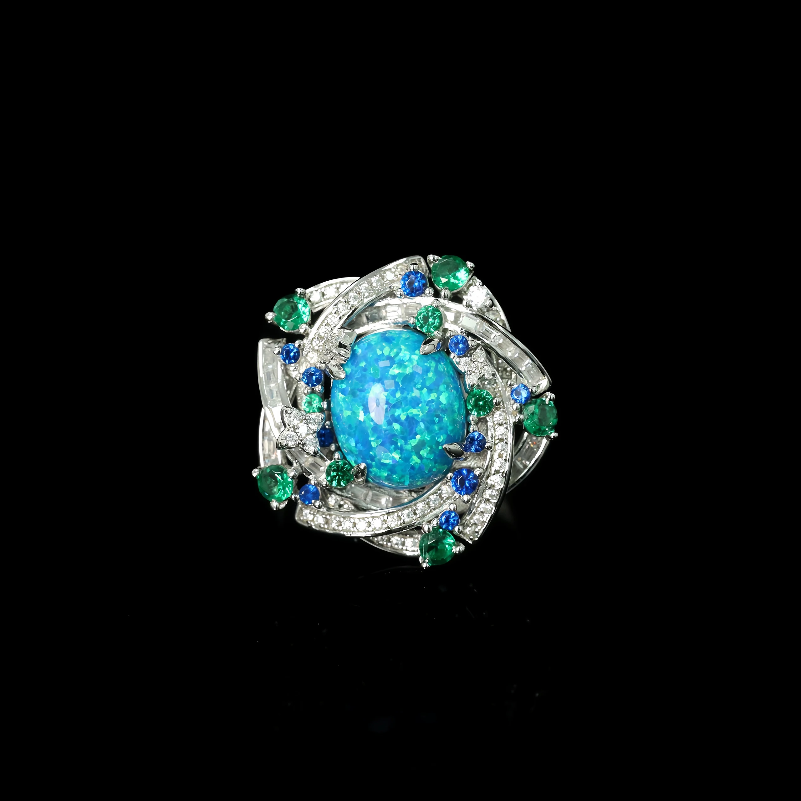 MUSHAN Jewelry Factory S925 Sterling Silver Rings High Carbon Diamond Fine Jewelry Ring for Women Engagement and Anniversary