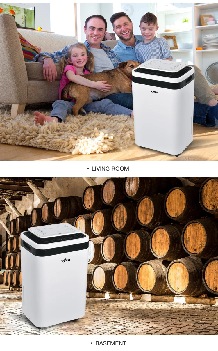 Dehumidifier With Air Purifier Home 12l Dehumidifying Dryer 3l 4 L