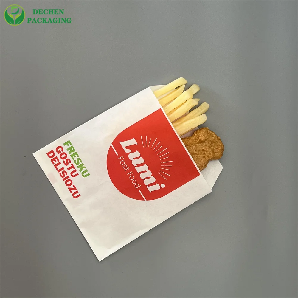 &nbsp;Bolsas de alimentos marrones bolsas de papel de alimentos para bolsas de papel de alimentos Kraft con logotipo personalizado de Crepe