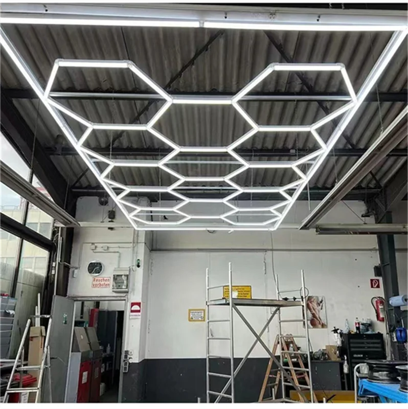 Easy to Install Hexagonal Wall Led Grid Lamps Light for Garage Ac Power Honeycomb Led Light