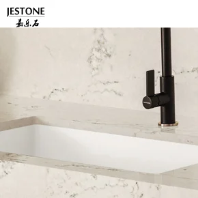 Factory Direct Sales Rectangular Single Bowl Undermount Solid Surface Kitchen Basin Farmhouse Corians White Kitchen Sink