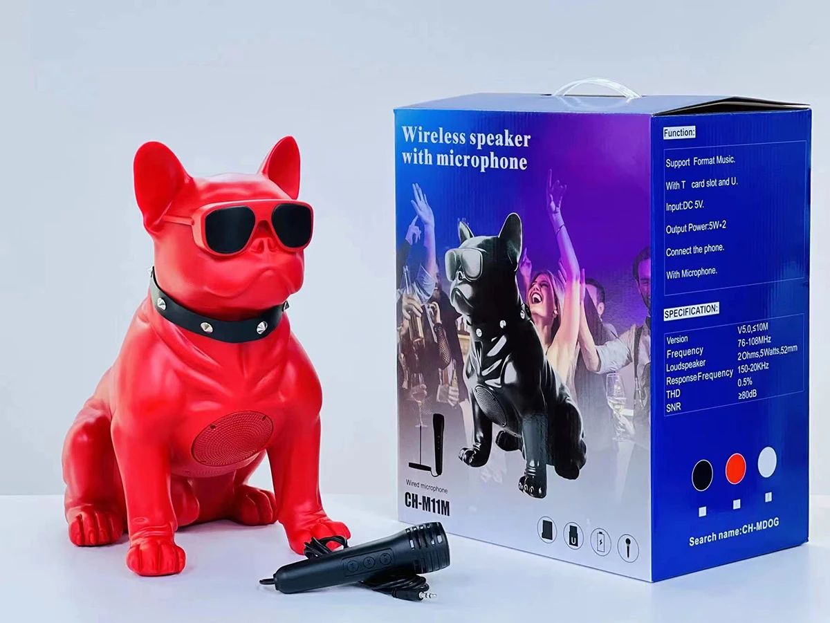 犬型ワイヤレススピーカー CH-M11M CH-M11M 工場直販 漫画風ワイヤレススピーカー 大型犬型ポータブル