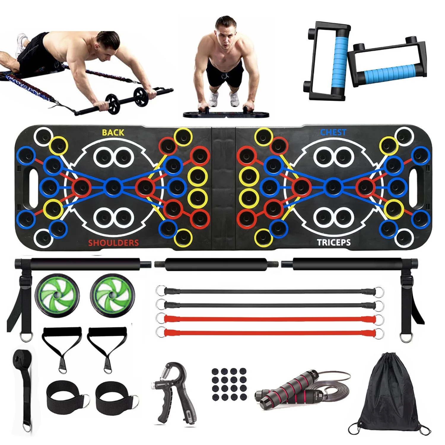 L0046 OEM/ODM fitnesz push-up deszka otthoni edzéshez – 9 funkciós push-up deszka, fitnesz edzőterem-készlet