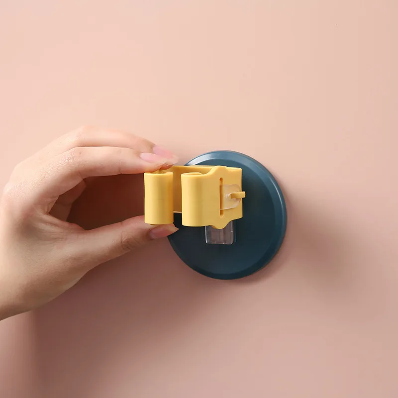 
 Высококачественный самоклеящийся АБС-материал с тремя нагрузками, подходит для ванной и кухни, настенный держатель для швабры и метлы, 2021  