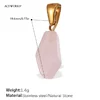 Pj470pkg rose quartz gold pendant