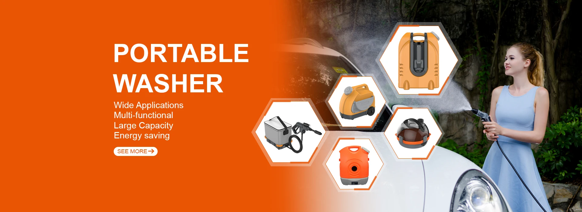 Handheld Pressure Washer 17L No Power/Water Needed Car Wash Machine with Nozzle,Brush, Shower Head  Ideal for Outdoor Adventures manufacture