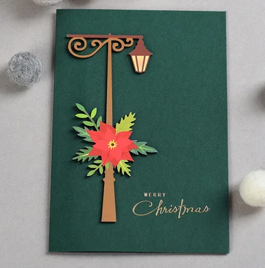XTF2015 Tarjetas De Felicitación De Navidad 3D Pop Up Tarjeta De Regalo
